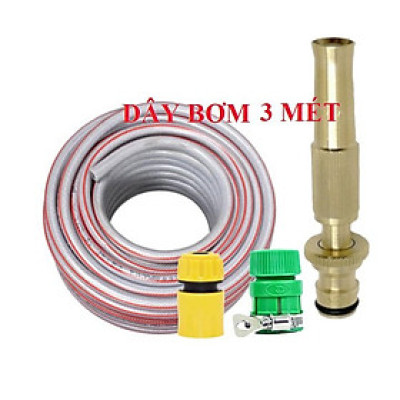 Bộ dây vòi xịt nước rửa xe, tưới cây . tăng áp 3 lần, loại 3m, 5m 206587Pcút sập+ tặng túi đựng bút TL