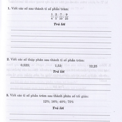 Vở bài tập nâng cao toán 5 - Tập 2 - Chân trời sáng tạo