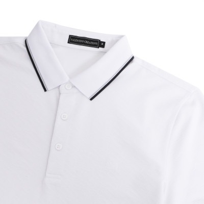 Áo Thun Polo Tay Ngắn Valentino Creations - VSSP-23010-D-WH1