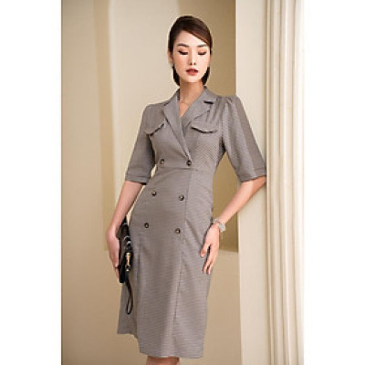 Đầm cổ V dáng xờ EMSPO By Gency GEDM0002