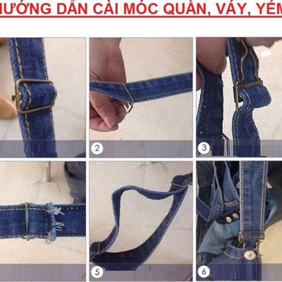 Quần yếm jean dài trơn YD02
