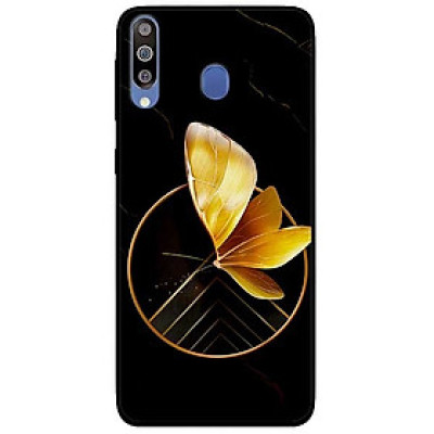 Ốp lưng dành cho Samsung Galaxy M30 mẫu Vòng Tròn Bướm Vàng