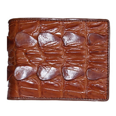  Ví nam da cá sấu màu vàng bò HJ92209-12-15-21-24