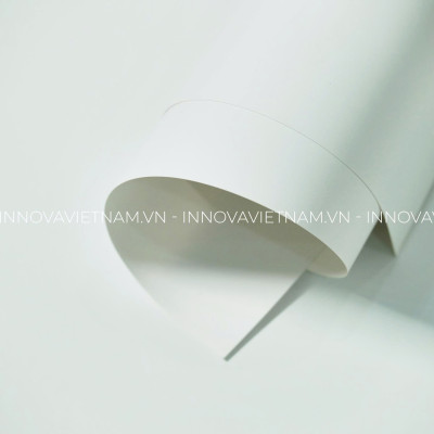 Giấy nhựa trắng mờ (White matte PET) dầy 175 khổ 320x470