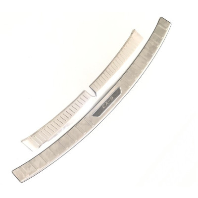 Ốp chống trầy cốp trong, ngoài xe Mazda CX5, CX-5 2018- 2019 2020 2021 2022, chất liệu Inox