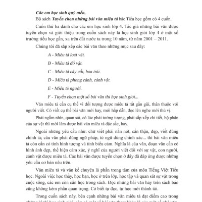 Tuyển Chọn Những Bài Văn Miêu Tả 4 _ML