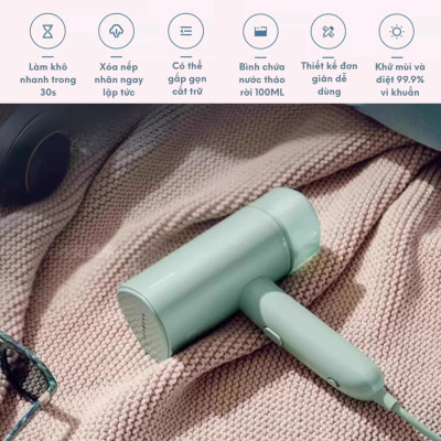 Máy là hơi nước cầm tay PHILIPS STH3010 1000W ủi phẳng nhanh bảo hành 2 năm bàn ủi hơi nước cầm tay|Hàng chính hãng