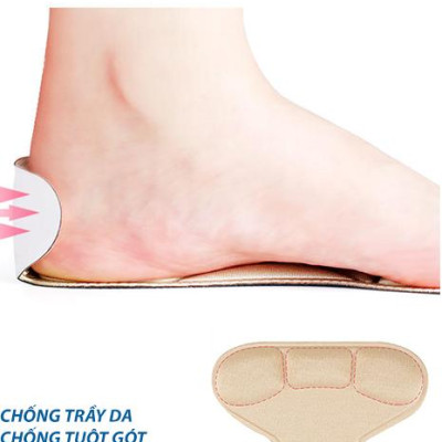 Miếng lót giày cao gót mũi nhọn cho giày bị rộng cao cấp, vải thoáng khí và êm chân- buybox - BBPK55