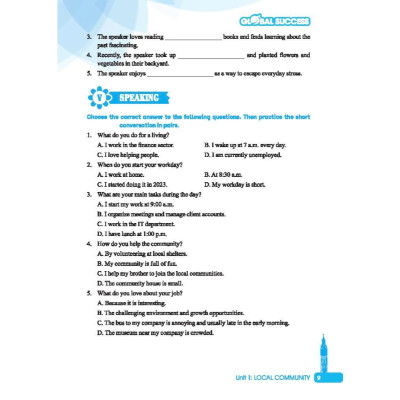 Sách - Global Success - Bài Tập Cuối Tuần Tiếng Anh Lớp 9 Tập 1 (Có Đáp Án) - Minh Thắng