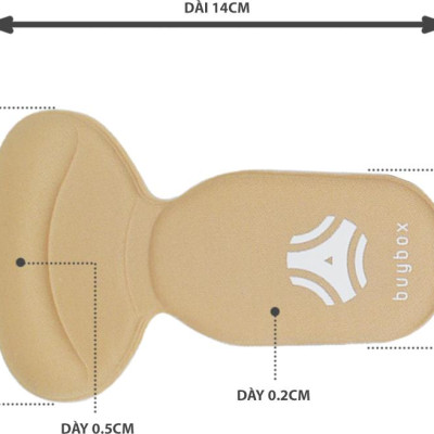 Lót giày cao gót chống rộng, chống trầy gót cực êm chân cao cấp- buybox - BBPK09