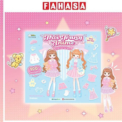 Sách - Sách Bóc Dán - Thời Trang Anime - Công Chúa Gấu Bông