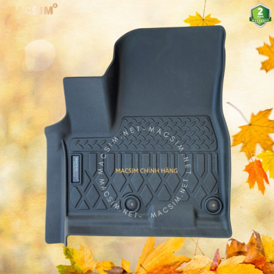 Thảm lót sàn xe ô tô Kia sedona ( 3 hàng ghế) Nhãn hiệu Macsim chất liệu nhựa TPE cao cấp màu đen