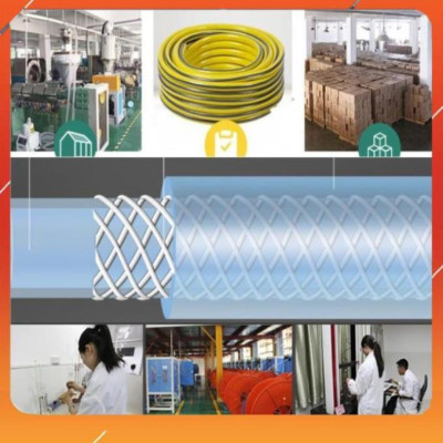 ️Evoucher Bộ dây vòi xịt nước rửa xe, tưới cây , tăng áp 3 lần, loại 3m, 5m 206319 cút sập,nối nhựa vàng+  đai