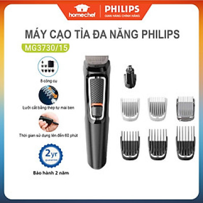 Tông Đơ Cắt Tóc Đa Năng 8 Trong 1 PHILIPS MG3730 /15, Tạo Kiểu Đa Năng - Bảo Hành 24 Tháng