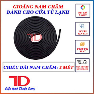 Gioăng nam châm cho cánh tủ lạnh đã luồn sẵn vào ron Hàng Chính Hãng - Điện Lạnh Thuận Dung