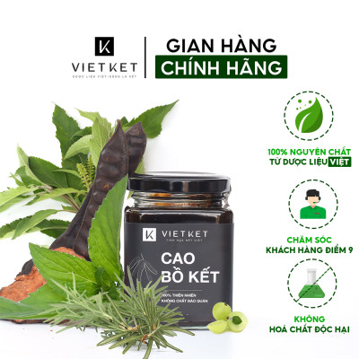 Cao gội đầu bồ kết bạc hà VIETKET 200ml - giảm gàu, giảm rụng, tóc khỏe