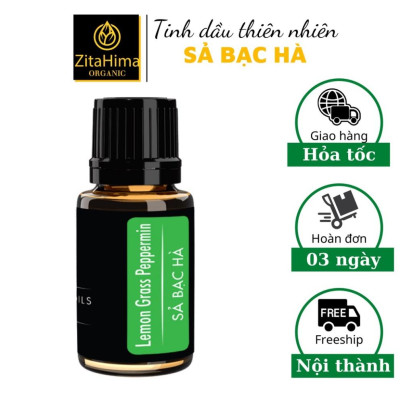Tinh dầu Sả Bạc Hà ZitaHima dung tích 10ml - Tinh dầu thiên nhiên nhập khẩu - Tinh dầu xông hơi