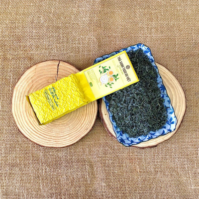 Trà Xanh Tân Cương Thái Nguyên TASO GU VIỆT 100g - Trà 1 Tôm 3 Lá