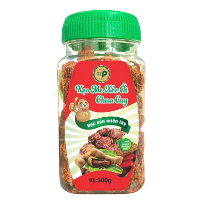 Kẹo Me Xốc Ớt Chua Cay Tân Lộc Phát Hũ 300g