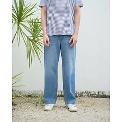 Quần jean nam ống suông nhãn vải Form straight - RT 10S25DPA008 | ROUTINE CÀ MAU