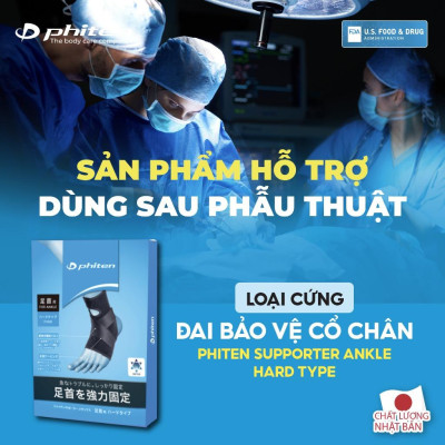 Đai cổ chân Phiten loại cứng AP166003/AP166004/AP166005