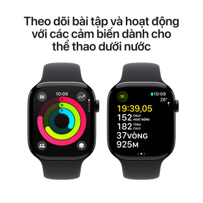 Apple Watch Series 10 GPS (Viền nhôm, dây cao su)