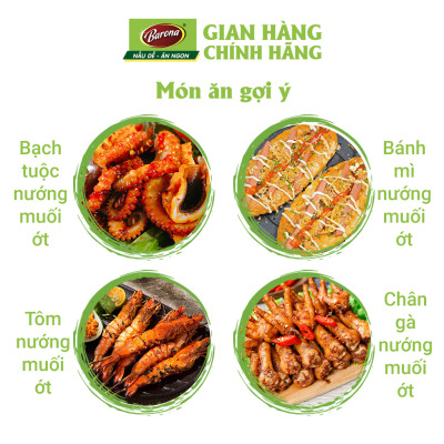 Gia Vị Nướng Muối Ớt Barona 80g ướp ngon chuẩn vị không cần nêm nếm