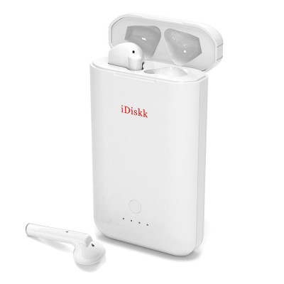 Tai nghe iDiskk Powerpods TWS  không dây Bluetooth 5.0 Half In-Ear Hỗ trợ Power Bank Tai nghe sạc không dây có Mic