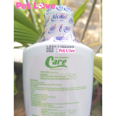 Sữa tắm diệt ve rận, bọ chét, khử mùi trên chó Bio Care 200ml