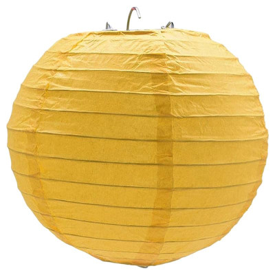 Lồng Đèn Giấy Trơn Tròn 30 Cm Vinacraft - Màu Vàng