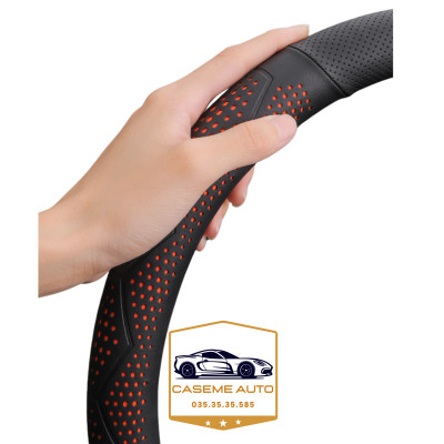 Bọc Vô Lăng Ô Tô 3D Da Nappa Cao Cấp – Siêu Mỏng, Thoáng Khí, Chống Trơn Trượt - Hàng Nhập Khẩu