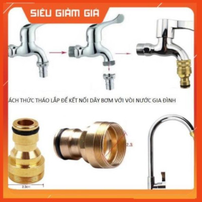 Bộ dây vòi xịt nước rửa xe, tưới cây . tăng áp 3 lần, loại 15m 206701 đầu đồng,cút,nối đen