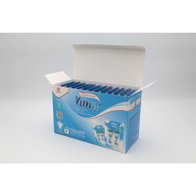 [Lố 12 hộp] Tăm nhựa vỉ 2 hộp chữ nhật YUMY size Z [TN11-125] hộp 140 que