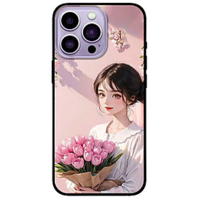 Ốp lưng cho iPhone 12 - iPhone 12 Pro - 12 Pro Max - 13 Mini - iPhone 13 - 13 Pro - 13 Pro Max - Thiếu Nữ Áo Trắng - Hàng Chính Hãng