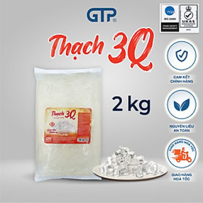 Hạt Thạch 3Q GTP (Túi 2kg) - Trân châu trắng giòn, thạch 3Q