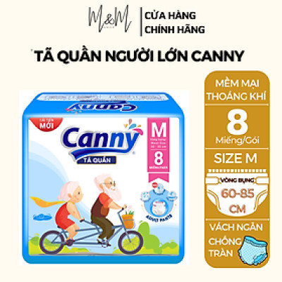 Tã quần người lớn Canny size M 8 miếng