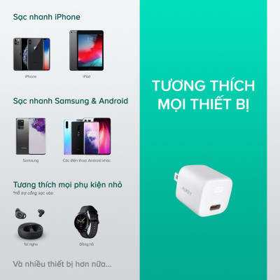 Củ Sạc Nhanh Omnia Aukey PA-B1 Cổng Type C Power Delivery 20W, Quick Charge 3.0 - Hàng Chính Hãng