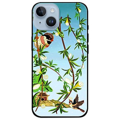Ốp lưng dành cho Iphone 14 - Iphone 14 Plus - Iphone 14 Pro - Iphone 14 Pro Max - Giàn Hoa Và Chim