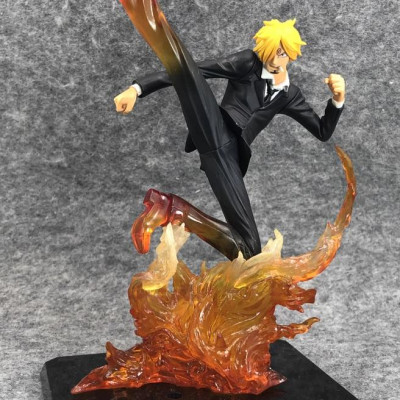 Mô Hình LED Sanji 16cm Hắc Cước Mô hình One Piece Cao Cấp, Figure Mô Hình Anmie One Piece Luffy Vua Hải Tặc