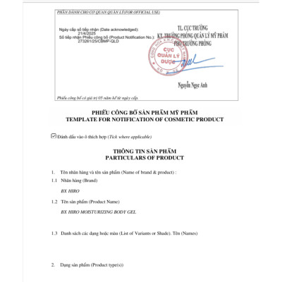 Gel BX Hiro - Tuýp 30ml - Hàng Thái Lan