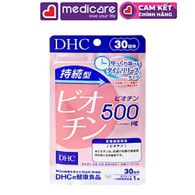 Viên Uống DHC Biotin Bổ Sung Dưỡng Chất Cho Da Và Tóc Gói 30 viên