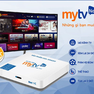 Mytv Net 1C - Ram 2G/16G - Phiên bản 2022 - Android 9.0 - Truyền Hình Bản Quyền Miễn Phí 12 Tháng - Hàng Chính Hãng