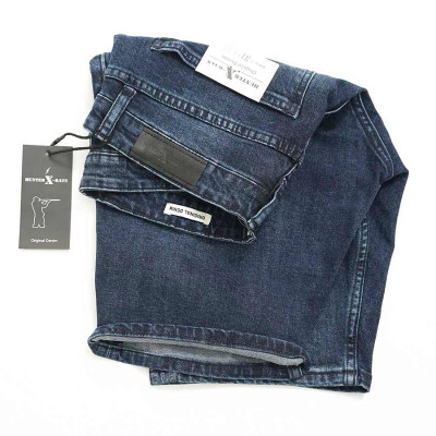 Quần Short Jeans Nam Rách Cao Cấp HUNTER  X-RAYS Form Slimfit Thun Màu Xanh S62