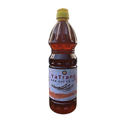 Nước mắm nguyên chất YaTrang 960ml - mắm  nhỉ cá cơm than, ủ 2 năm, chai nhựa