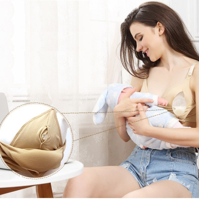 Áo Vắt Sữa, Áo Lót Hút Sữa Rảnh Tay Và Cho Con Bú 2 Trong 1 KUNBE Mặc Được Cả Ngày Thay Áo Ngực Thông Thường