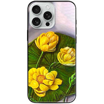 Ốp lưng cho iPhone 14 - iPhone 14 Plus - iPhone 14 Pro - iPhone 14 Pro Max - Sen Vàng Xanh - Hàng Chính Hãng