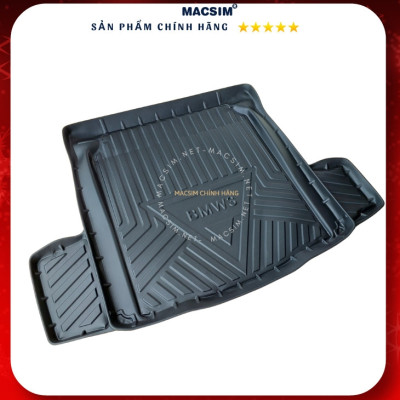 Thảm lót cốp xe ô tô BMW 3 series 2020-2023 nhãn hiệu Macsim chất liệu TPV cao cấp màu đen