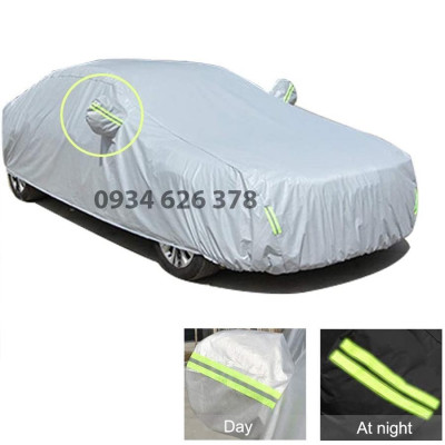 Bạt phủ xe ô tô Hyundai Accent 3 lớp tráng bạc thông minh, chất liệu vải dù oxford cao cấp, áo chùm bảo vệ xe 4,5,7 chỗ