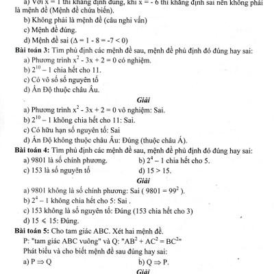 Phương Pháp Giải Các Chủ Đề Căn Bản Đại Số 10 (Biên Soạn Theo Chương Trình GDPT Mới)  - HA