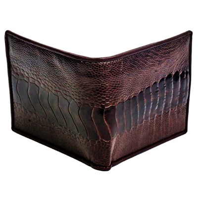 Ví nam Huy Hoàng da đà điểu màu vàng bò, đen, nâu đất, nâu đỏ HT2401-02-03-04